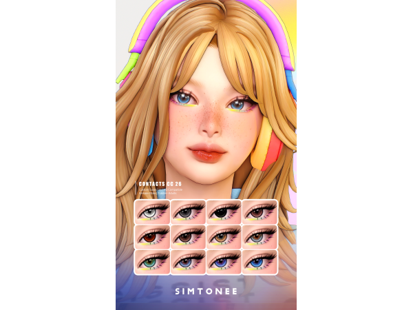 Mix Simtonee Eye Contacts 26 - The Sims 4 Custom Content