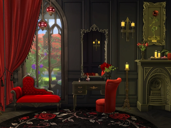 Alpha Goth Wedding Bedroom Part 2 - The Sims 4 Custom Content