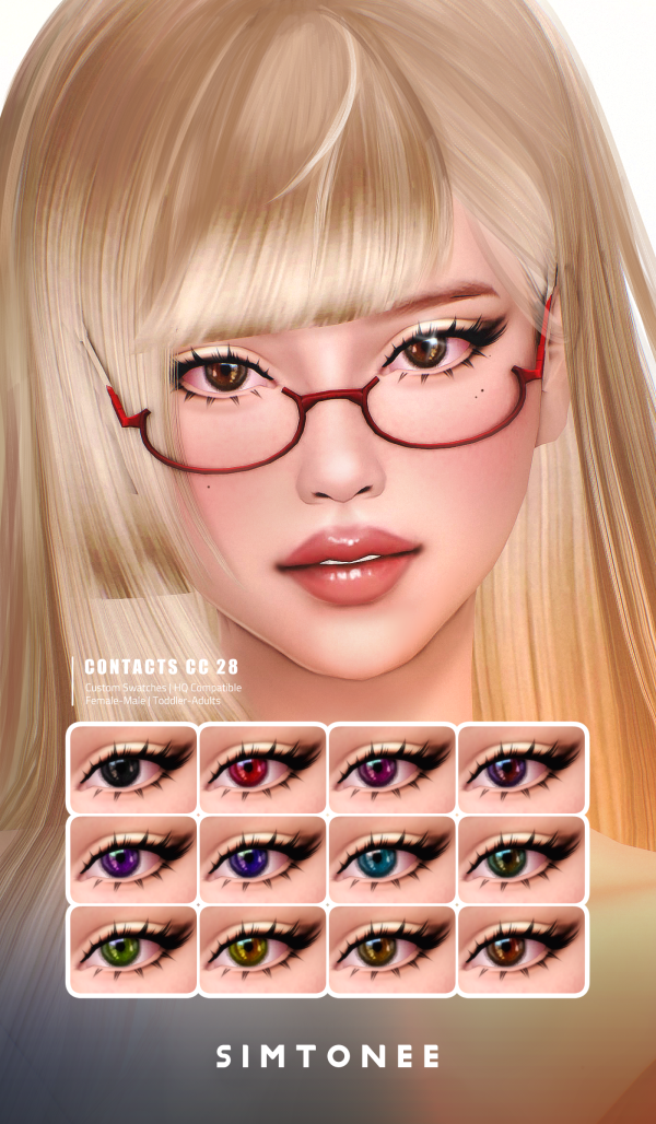 Alpha Simtonee Eye Contacts 28 by simsfinds - The Sims 4 Custom Content