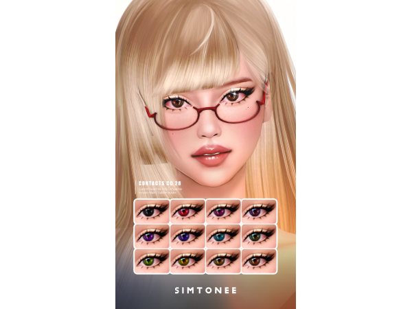 Sims 4 Alpha Ojos CC: Simtonee Eye Contacts CC 28