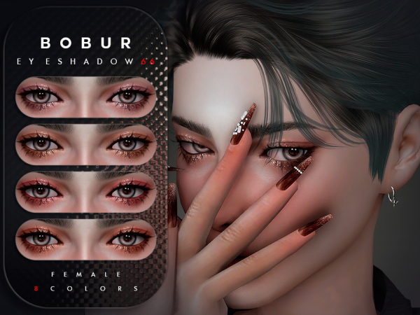 Alpha Glitter Eye Shadow - The Sims 4 Custom Content