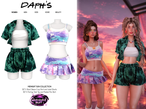 Alpha DAPH'S MIDNIGHT SUN COLLECTION - The Sims 4 Custom Content