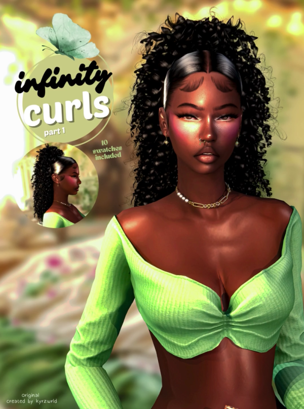 Alpha 𝐈𝐍𝐅𝐈𝐍𝐈𝐓𝐘 𝐂𝐔𝐑𝐋𝐒 by simsfinds - The Sims 4 Custom Content