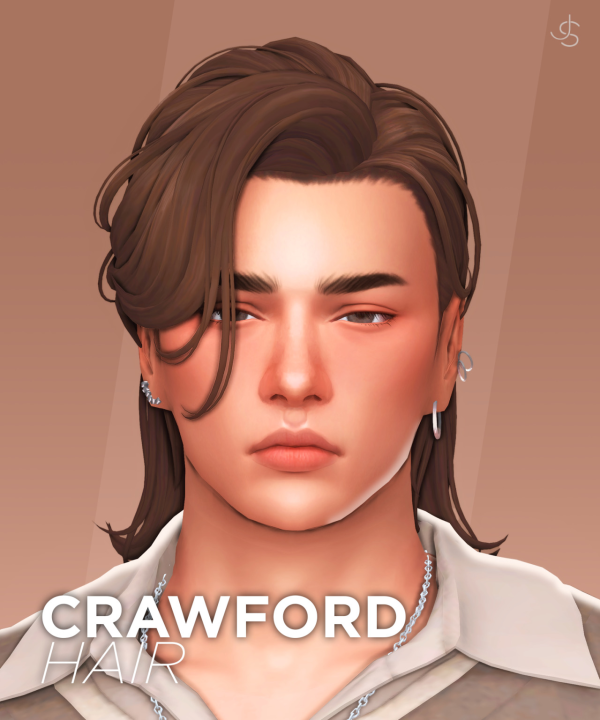 Maxis Match Crawford Hair by simsfinds - The Sims 4 Custom Content
