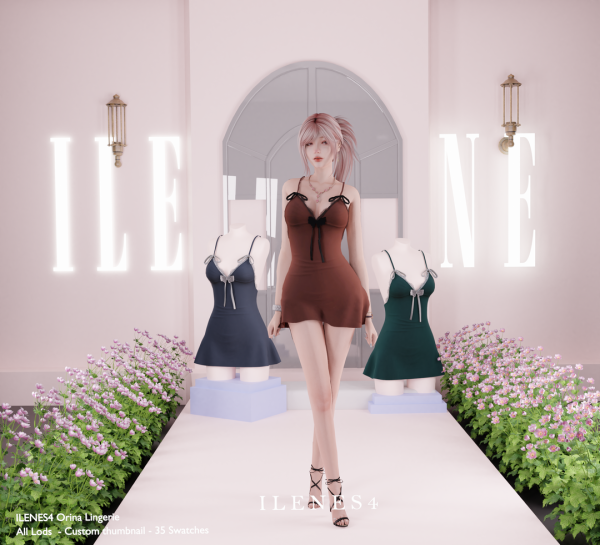 Alpha ILN Orina Lingerie by ilenes4 - The Sims 4 Custom Content