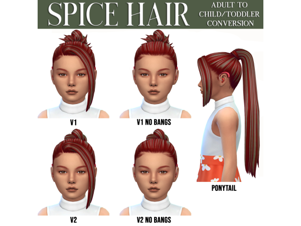 Maxis Match AH00B Hair Conversions by sleepyz - The Sims 4 Custom Content