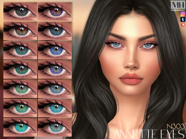 Alpha Annette Eyes by MagicHand - The Sims 4 Custom Content