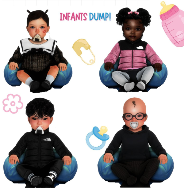 Alpha 𝗂𝗇𝖿𝖺𝗇𝗍𝗌 𝗆𝗂𝗇𝗂 𝖽𝗎𝗆𝗉 by simsfinds - The Sims 4 Custom Content