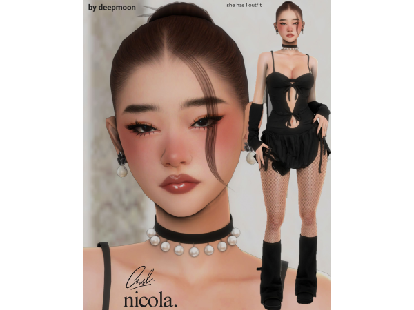 Alpha nicola by deepmoon - The Sims 4 Custom Content