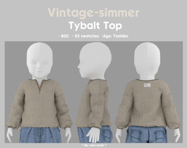 Alpha Tybalt Top simmer by simsfinds - The Sims 4 Custom Content