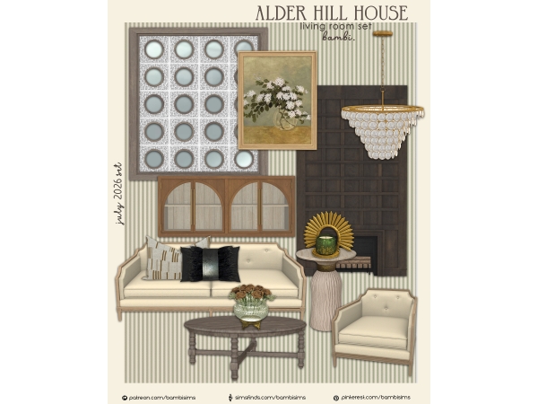 Alpha alder hill house set - The Sims 4 Custom Content