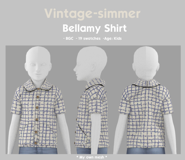 Alpha Summer Shirt simmer by simsfinds - The Sims 4 Custom Content