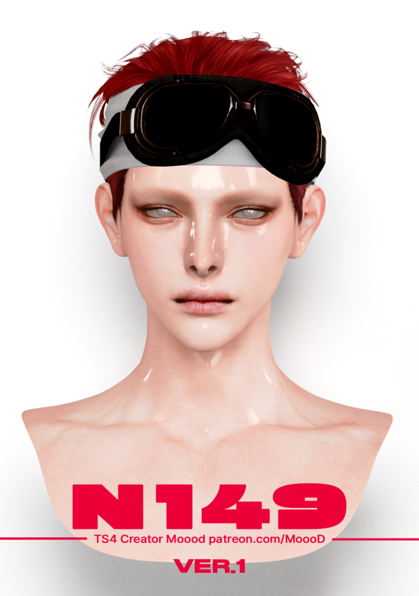 Alpha MoooD Hair N149 VER1 by simsfinds - The Sims 4 Custom Content