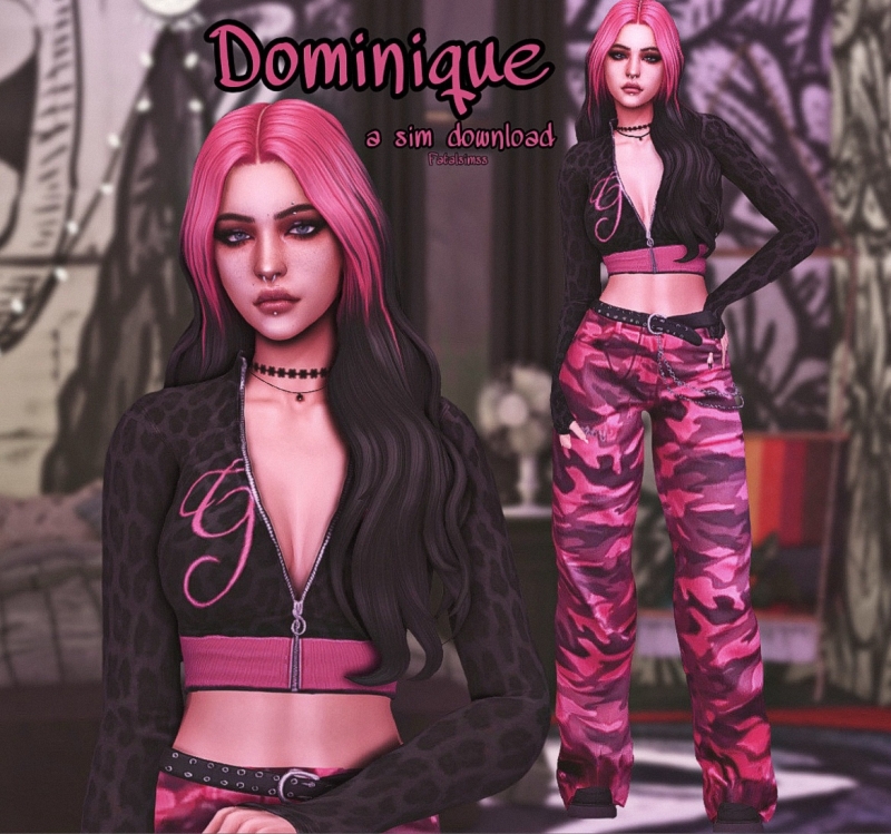 Mix Dominique - The Sims 4 Custom Content