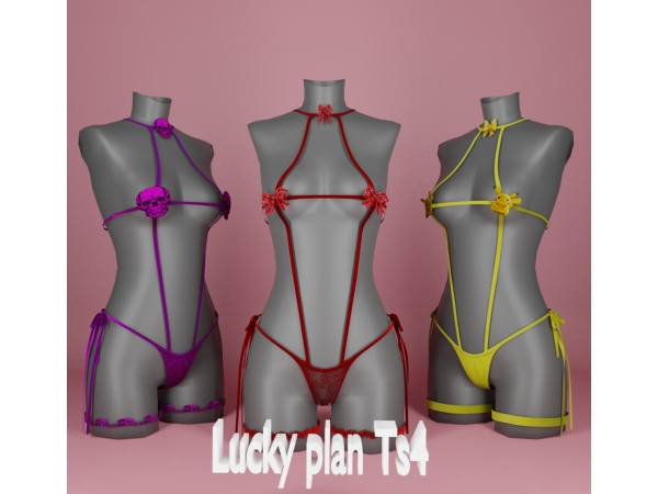 Alpha Lucky plan_Betty Lavela LINGERIE - The Sims 4 Custom Content