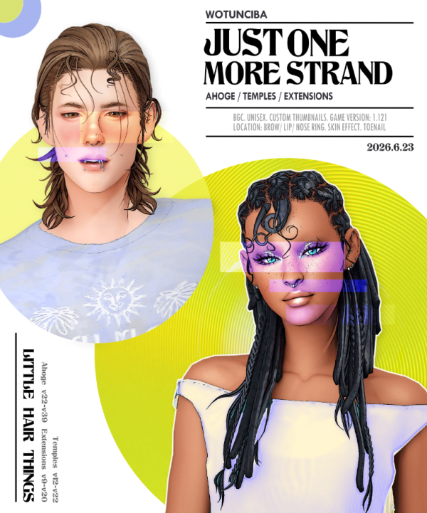 Maxis Match Just one more strand02 by simsfinds - The Sims 4 Custom Content