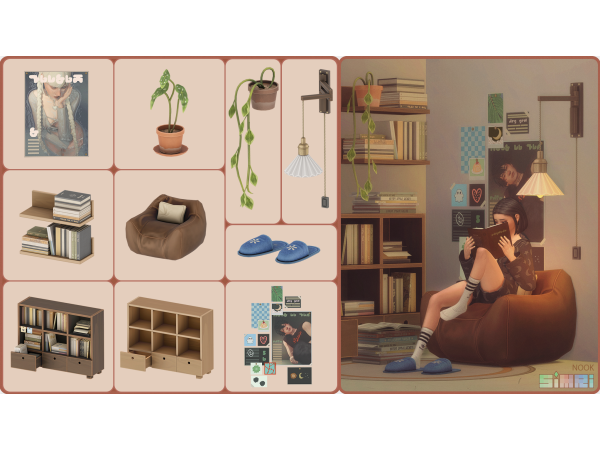 Maxis Match NOOK by SIMRIcc - The Sims 4 Custom Content