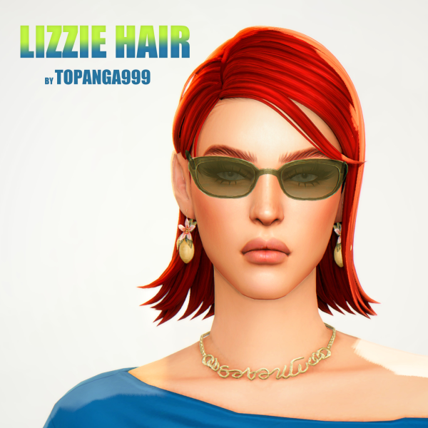 Maxis Match Lizzie Hair by simsfinds - The Sims 4 Custom Content
