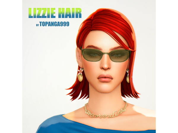 Maxis Match Lizzie Hair by topanga999 - The Sims 4 Custom Content