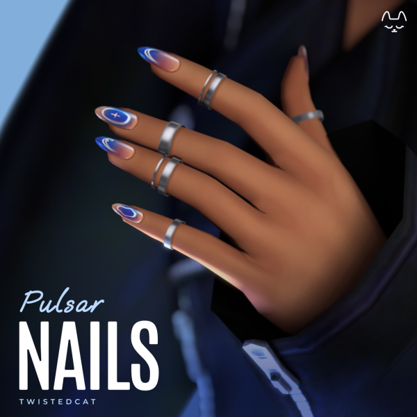 Maxis Match Pulsar Nails by simsfinds - The Sims 4 Custom Content