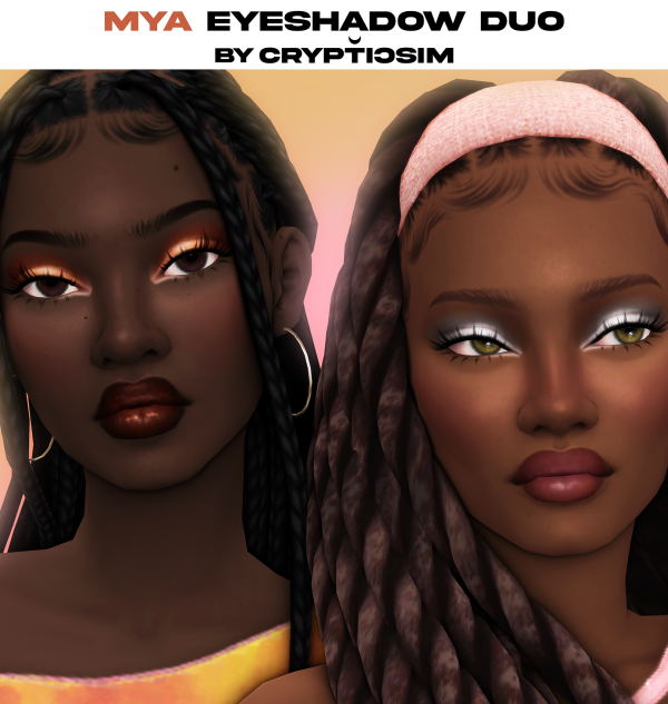 Maxis Match mya eyeshadow duo by simsfinds - The Sims 4 Custom Content