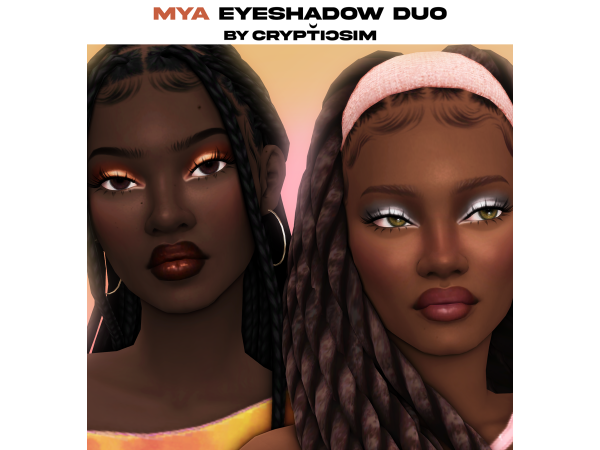 Maxis Match mya eyeshadow duo by crypticsim - The Sims 4 Custom Content
