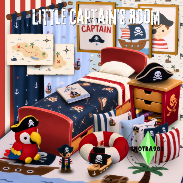 Maxis Match Little Captain's Room by simsfinds - The Sims 4 Custom Content