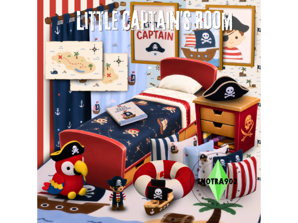 Maxis Match Little Captain's Room by Snotra902 - The Sims 4 Custom Content