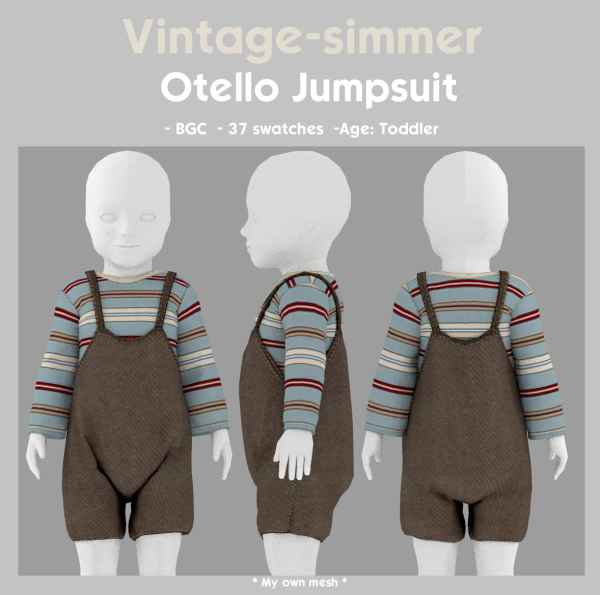 Alpha Otello Jumpsuit simmer by simsfinds - The Sims 4 Custom Content