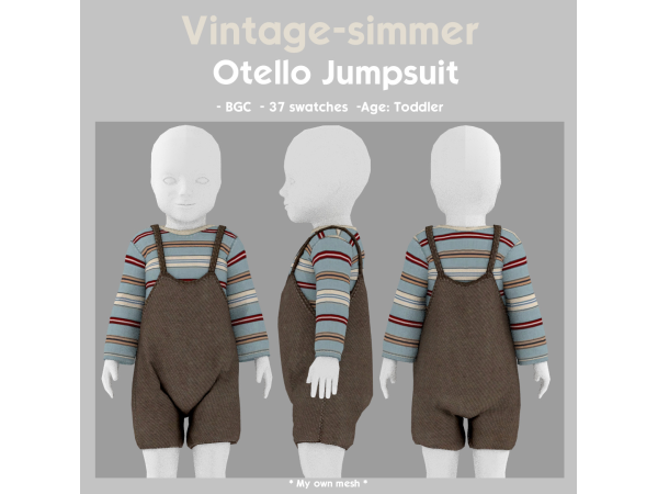 Alpha Otello Jumpsuit simmer by vintage - The Sims 4 Custom Content