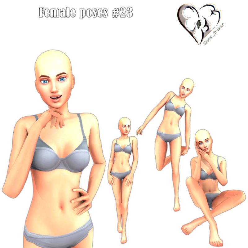 Mix Female poses 23 by simmer_creator - The Sims 4 Custom Content