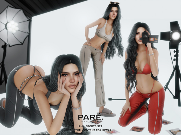 Alpha PARE Rial Sports Set by VentaStudio - The Sims 4 Custom Content