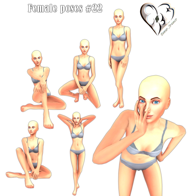 Mix Female poses 22 by simmer_creator - The Sims 4 Custom Content