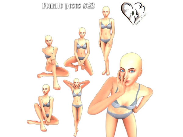 Mix Female poses 22 - The Sims 4 Custom Content