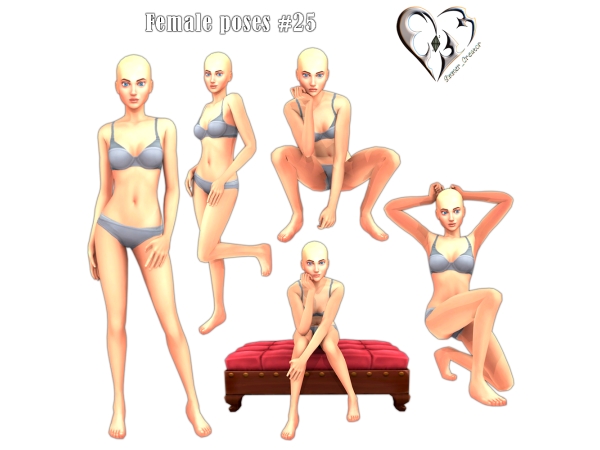 Mix Female poses 25 - The Sims 4 Custom Content