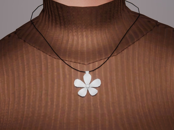Alpha Inhale Necklace - The Sims 4 Custom Content