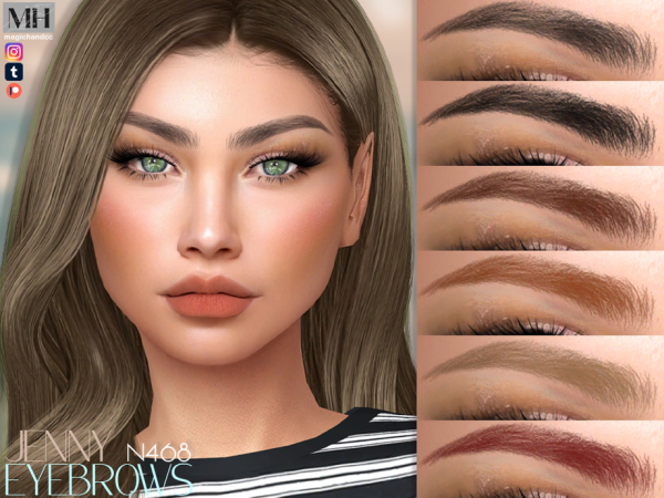 Alpha Jenny Eyebrows - The Sims 4 Custom Content