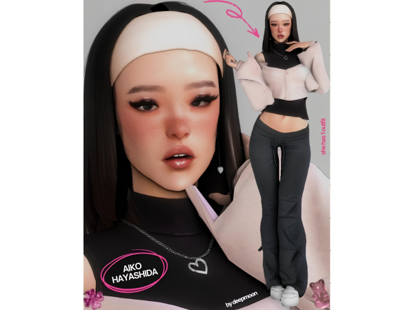 Alpha 𝖠𝗂𝗄𝗈 𝖧𝖺𝗒𝖺𝗌𝗁𝗂𝖽𝖺 by deepmoon - The Sims 4 Custom Content
