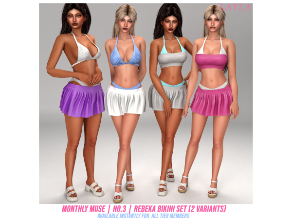 Alpha Patreon The Monthly Muse No3 Rebeka Bikini - The Sims 4 Custom Content