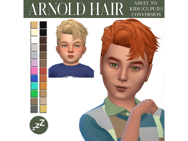 Maxis Match Johnnysims Hair Conversions by sleepyz - The Sims 4 Custom Content