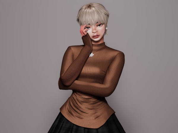 Alpha Inhale Top - The Sims 4 Custom Content