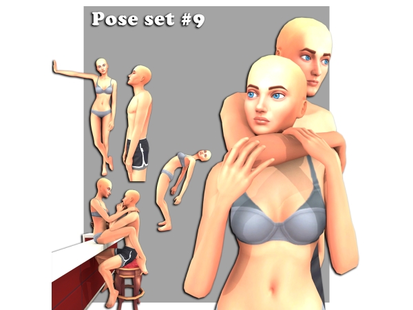 Mix Pose set 9 - The Sims 4 Custom Content