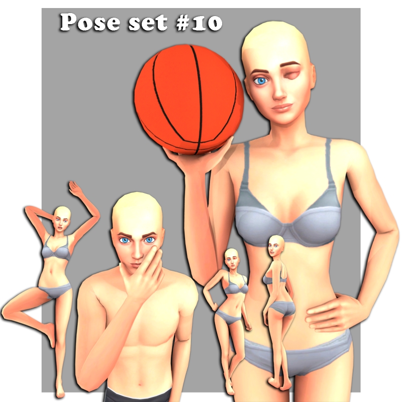 Mix Pose set 10 by simmer_creator - The Sims 4 Custom Content