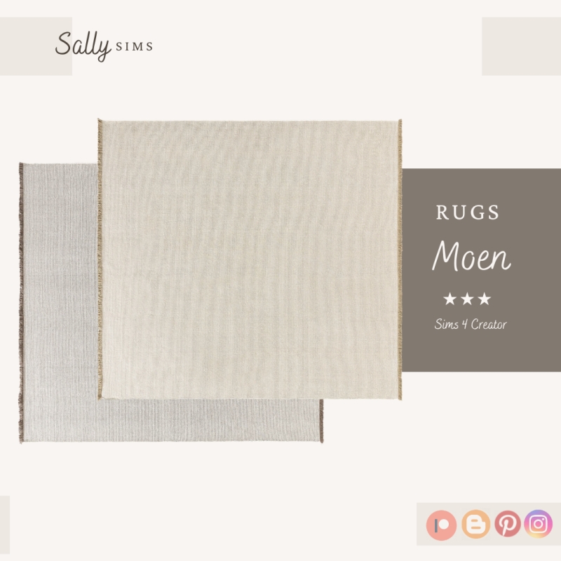 Alpha Rugs MOEN by sally4sims - The Sims 4 Custom Content