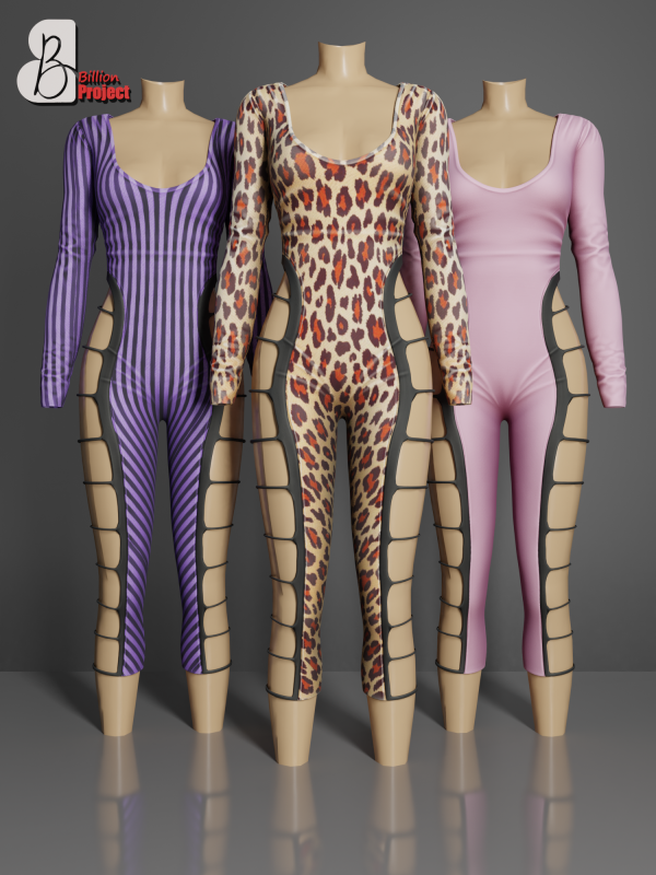 Alpha BillionProject Darea jumsuit by billion_project666 - The Sims 4 Custom Content