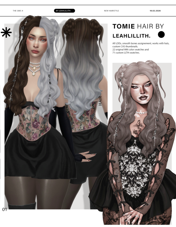 Maxis Match Tomie Hairstyle Accessory by simsfinds - The Sims 4 Custom Content