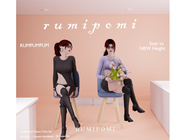Alpha Rumpumpum_Cleta Outfit - The Sims 4 Custom Content