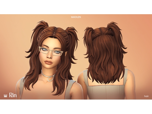 Maxis Match Rin Hairstyle by madlen - The Sims 4 Custom Content