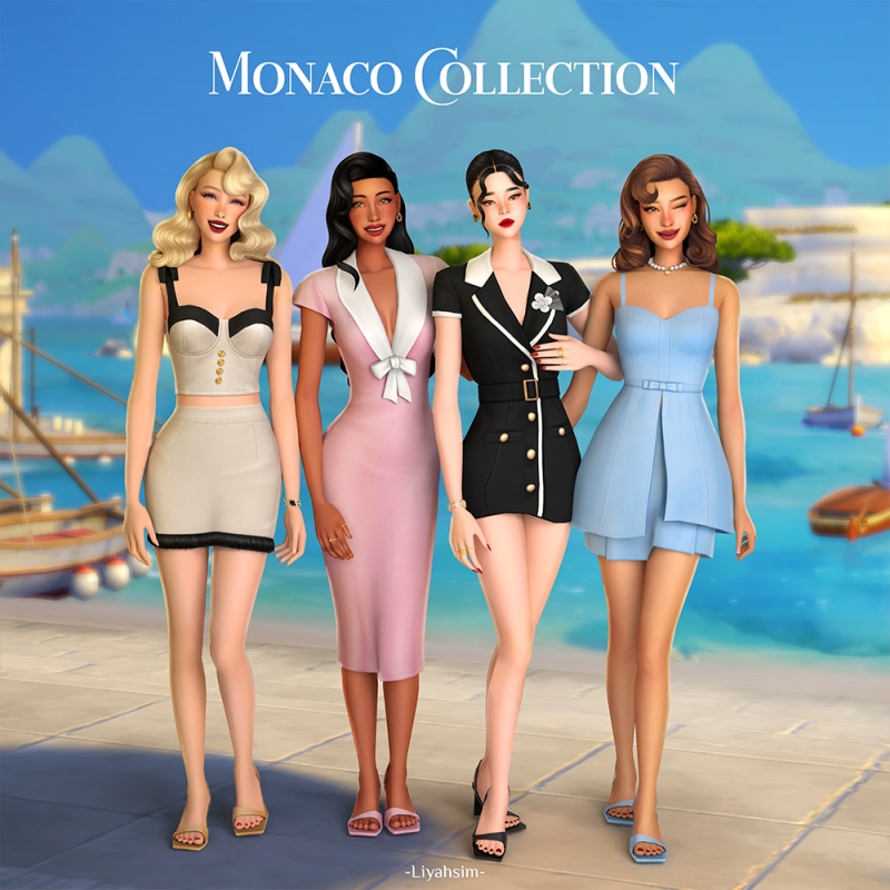 Maxis Match Monaco Collection by liyahsim - The Sims 4 Custom Content