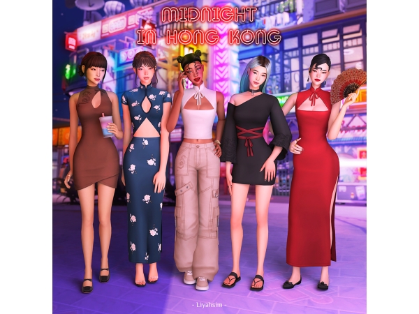 Maxis Match Midnight in Hong Kong - The Sims 4 Custom Content